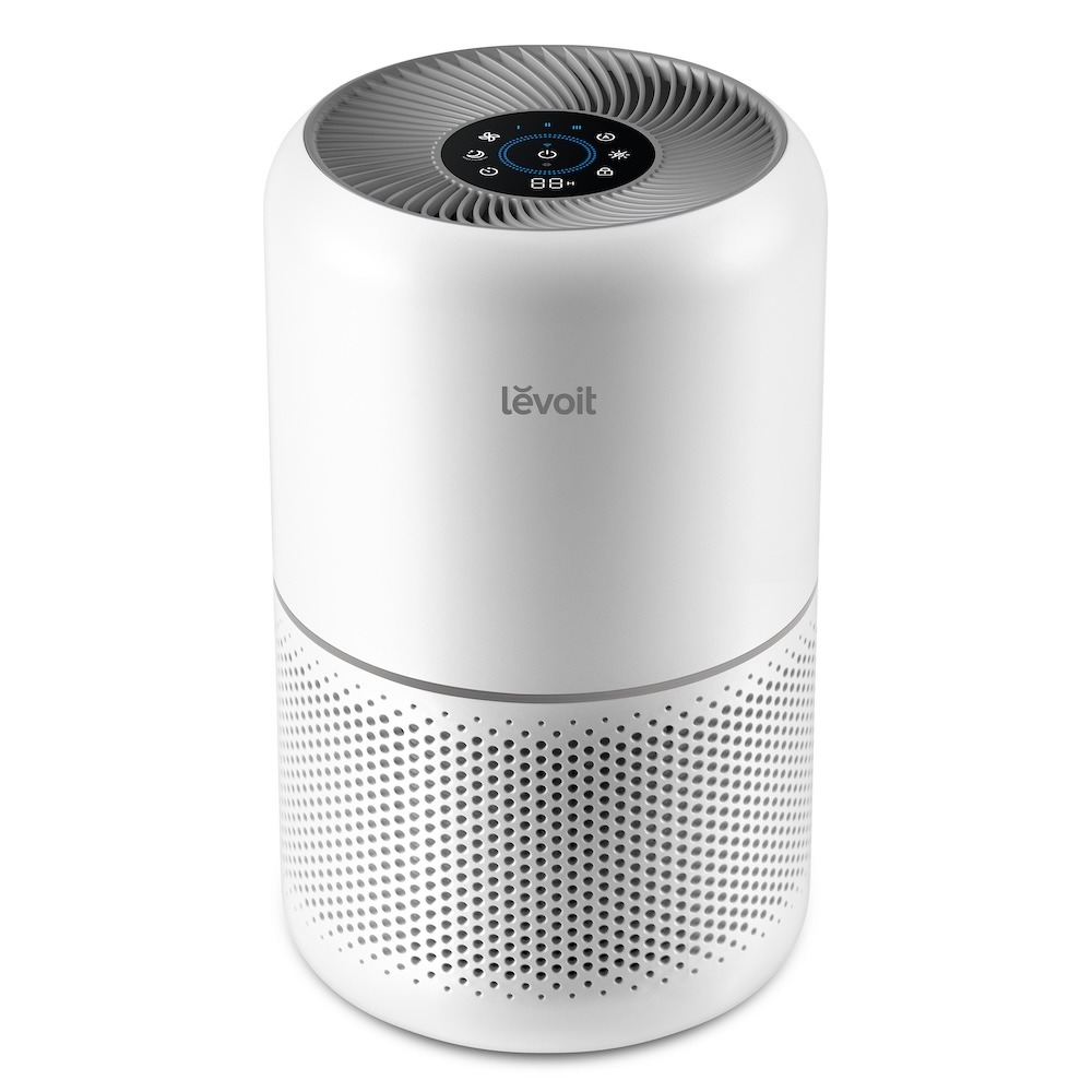 Levoit Core 300S Luftreiniger mit modernem Design und LED-Display.